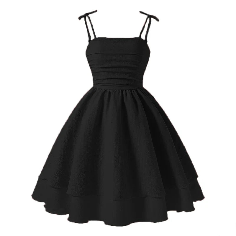 Light Girls' Dress - Tiered Sling Dress, Polyester Elastane, For Birthday Party, Pageant, Communion