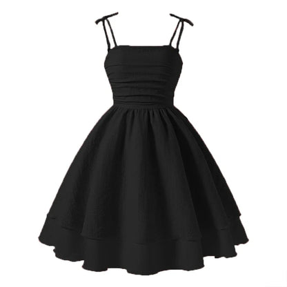 Light Girls' Dress - Tiered Sling Dress, Polyester Elastane, For Birthday Party, Pageant, Communion