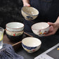 Ceramic 4.5 Inch Japanese Rice Bowl Retro Household Tableware