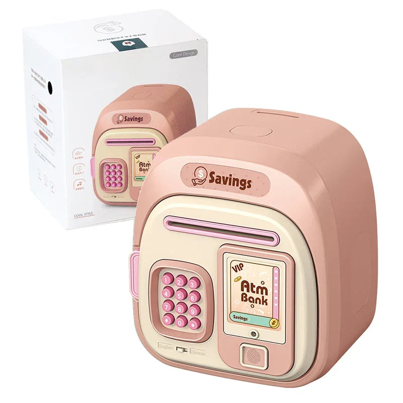Piggy Electronic Bank Password Protected Mini ATM Toy For Kids Back To School 2025 Teaches Saving