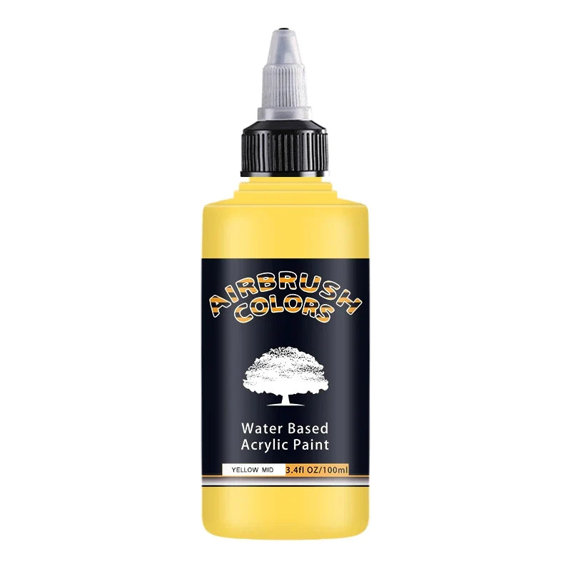 Airbrush2026 Edition Acrylic Paint Matte Inks Water Based Simple to Clean 32 Color Kit 100ml Bottles For Model Hobby TikTok Viral Craft Trend