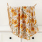 Muslin Bamboo Swaddle Blanket 120x120 Cm Floral Newborn Bedding Fall 2025 Breathable Eco Friendly Baby Gift