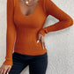 Flattering Fitted Women’s Ribbed Sweater - Scoop Neck, Knit