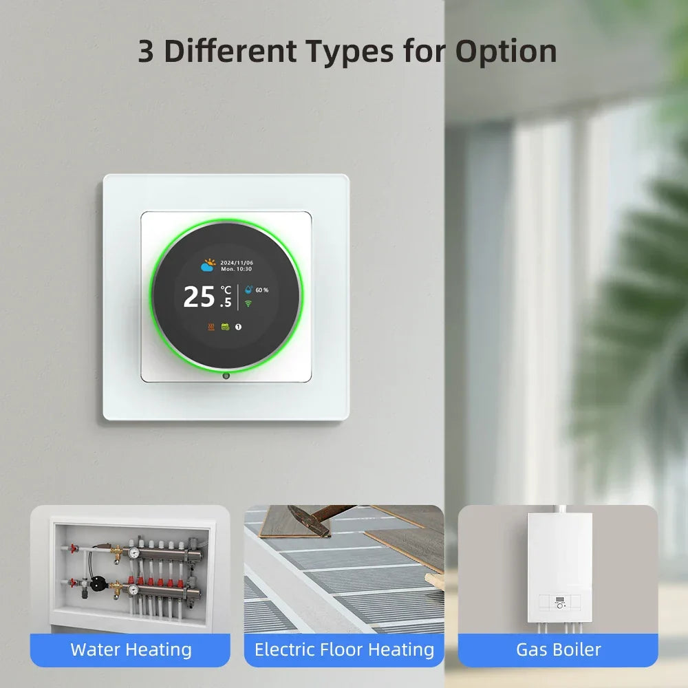 Thermostat Smart Knob WiFi Temperature Controller For Water And Gas Boilers Fall 2025 Energy Saving Gift