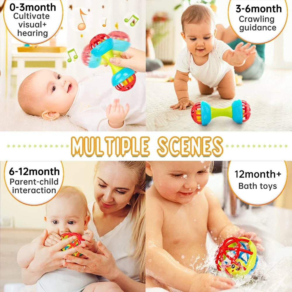 Rattle Baby Ball Newborn Sensory Toys Soothing Gift