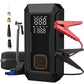 Car2025 Edition Jump Starter All-In-One Air Pump Tire Inflator Travel-Friendly Power Bank LED Light Fall