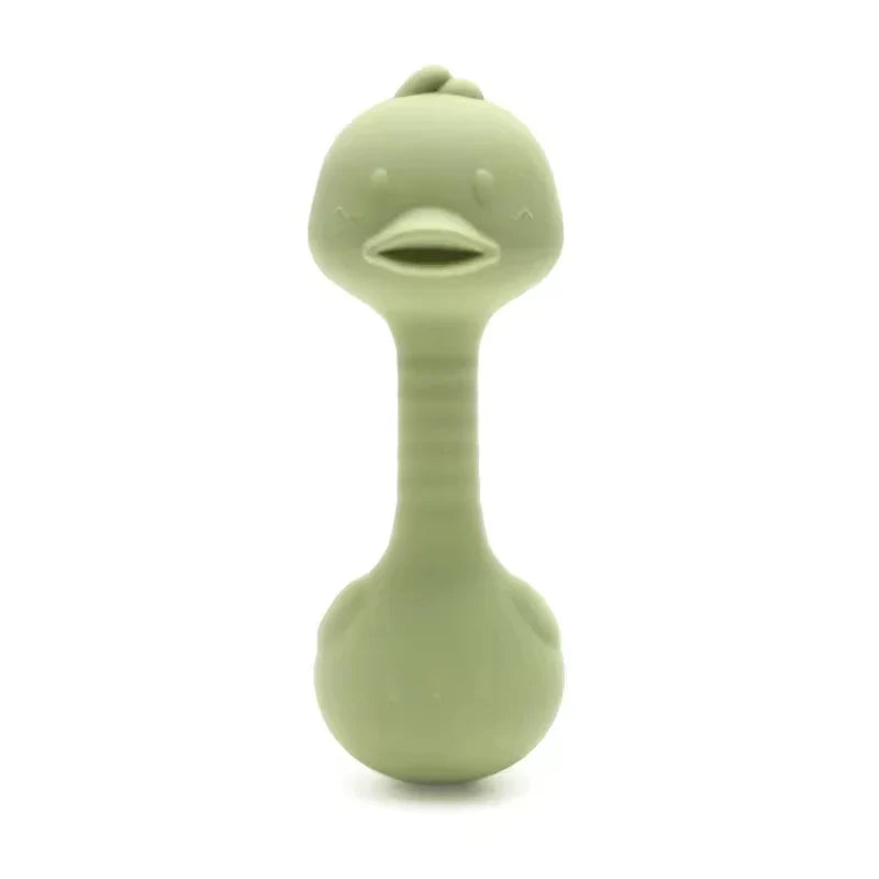 Rabbit Silicone Teether Rattle Newborn Sensory Toys