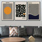 Contemporary Bauhaus Patterned Wall Art Prints Three Piece Kit