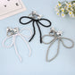 Pearl Beaded Bow Keychain Y2K Bag Charm Cute Gift Accessory