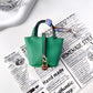 Free 1+1 Birkin Inspired Mini Hand Bag - Basket Bag Charm