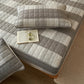 Protector Mattress Quilted Plaid Cover Breathable Antibacterial Bedding Fall 2025 Fresh Sleep