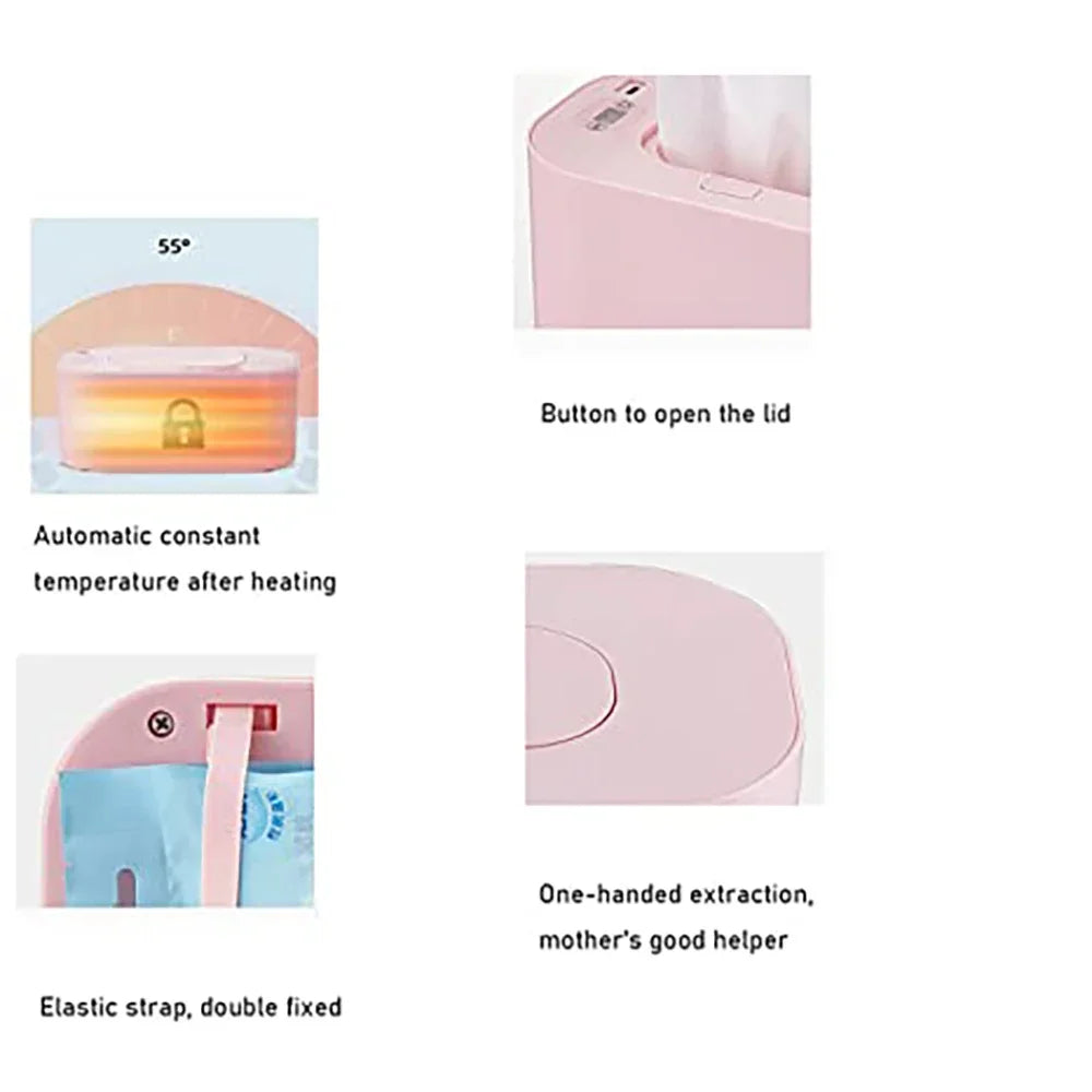 Baby Wipe Warmer Mini Wipe Warmer Dispenser Travel-Friendly Household Car Nursery Essential Fall 2025 Warm Hygienic Wipes