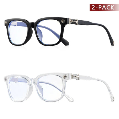 Light Blue Blocking Glasses Square Frame Unisex Computer Eyewear Fall 2026 Eye Strain Relief