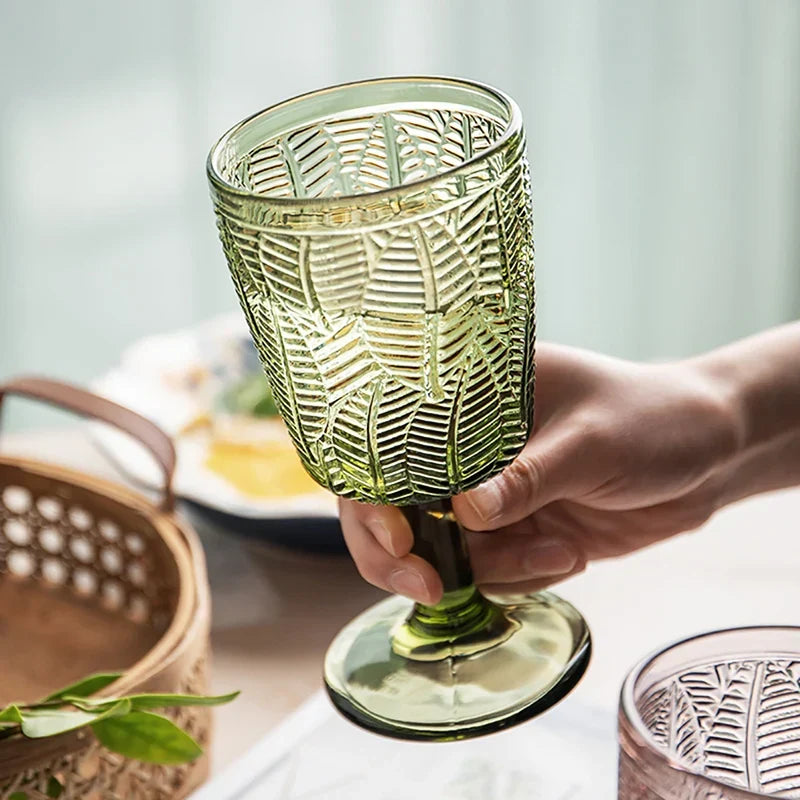 Tumbler Glass 350ml Engraved Sunflower Vintage Drinkware Summer 2025 Tableware Elegant Gift Idea