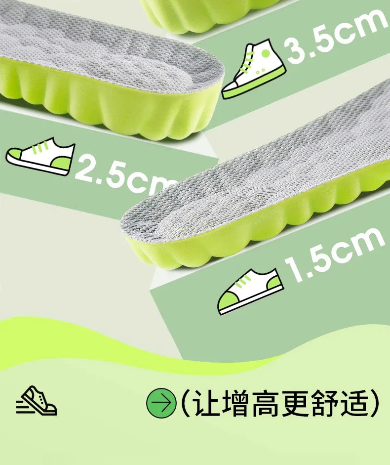 Breathable, Shock-Absorbing, Light Sports Air Insole 2026 – Height Increase Insoles EVA