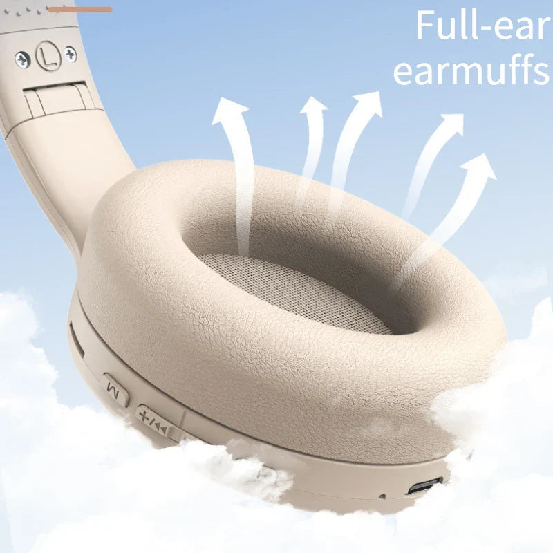 Cordless Bluetooth Headphones Over Ear Noise Cancelling