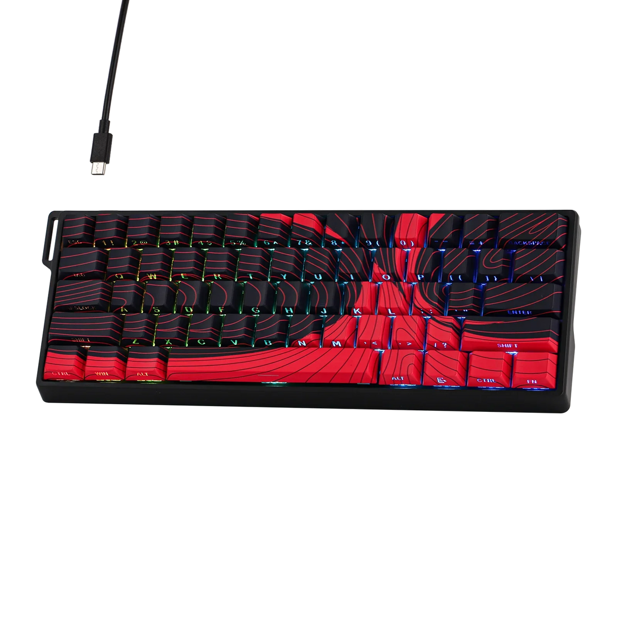 60 Mechanical Percent Hot Swap Keyboard Aluminum RGB Hall
