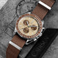 Chronograph Quartz Canvas Watch With Sapphire Crystal