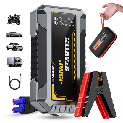 Jump Starter Power Bank 12V Car Booster Travel-Friendly Emergency Charger Fall 2025 Gift Idea