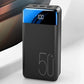 High-Capacity 50000mAh Travel-Friendly Power Bank with LED Display for iPhone 13, Samsung S22, and Xiaomi