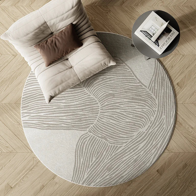 Area Round Rug Faux Cashmere Wabi Sabi Fall 2025 Cozy