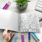 Coloring Art Book 20 Page Flower Graffiti Style Fall 2025 Trend Stress Relief Gift