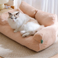 Deluxe Cat Bed Sofa - Winter Warm Plush Nest for Compact Medium Dogs and Cats