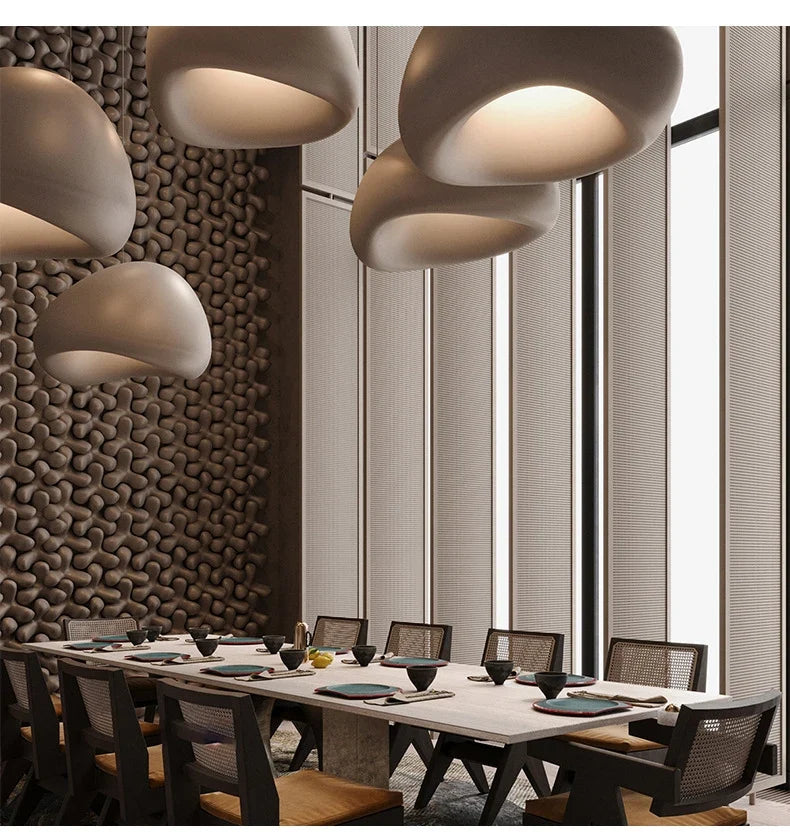 Japandi Pendant Ceiling Lamps Scandinavian Wabi Sabi LED Dining Room