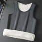 Velvet Lamb Thermal Vest - Sleeveless Insulated Men's T-shirt for Cold Weather, Large Size Cozy Top