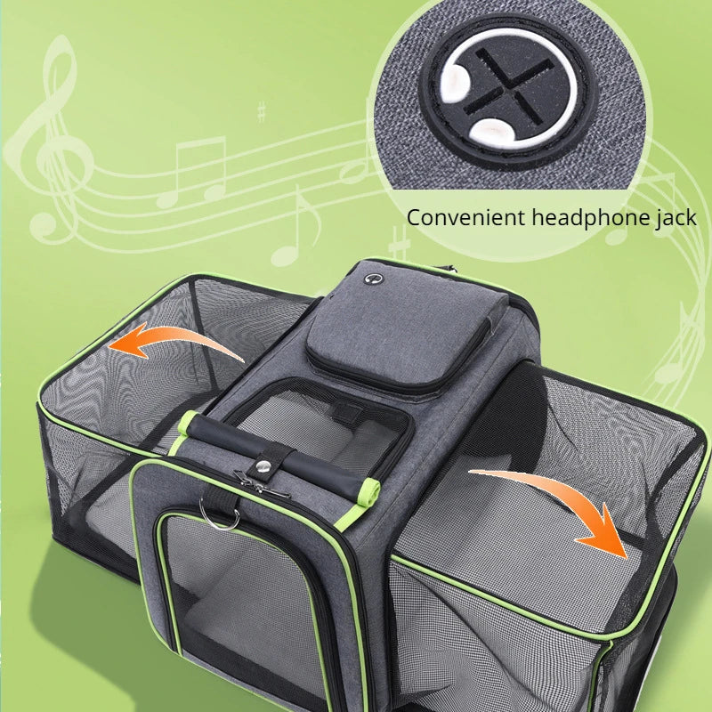 Backpack Cat Breathable Foldable Pet Carrier Outdoor Travel 2025 Large Capacity Ventilated Comfort Fold Flat Storage