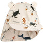 Rash Guard & Hat, Nylon, Cartoon Seagull Star Print, Beach Holidays – Fast-dry Kids’ Swimwear Kit