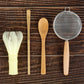Bamboo Matcha Whisk Kit With Holder Scoop Sifter Starter