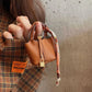Free 1+1 Birkin Inspired Mini Hand Bag - Basket Bag Charm