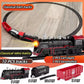 Retro Steam Motor-Driven Train Kit with Lights - Christmas Railway Toy for Kids, Great Holiday Gift