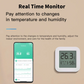 Tuya ZigBee Temperature Humidity Sensor with LCD Screen for Smart Household - Works with Alexa, Google Household, Smart Life App