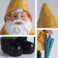 Garden2026 Edition Gnome Statue With Yellow Umbrella Outdoor Lawn Decor Resin Weatherproof Yard Ornament Fall