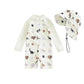 Light Toddler Boys Rash Guard Swimsuit - Long Sleeve, Turtle Print, Polyester, Beachwear