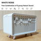 White Bluetooth Noise Speaker Humidifier Night Light