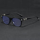 Light Blue Blocking Glasses - Oversized Frame Computer Eyewear With Rhinestone Decor, Fall 2026 Trend Gift