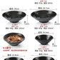 Bowl Ramen Black Plastic Japanese Style Noodle Bowl