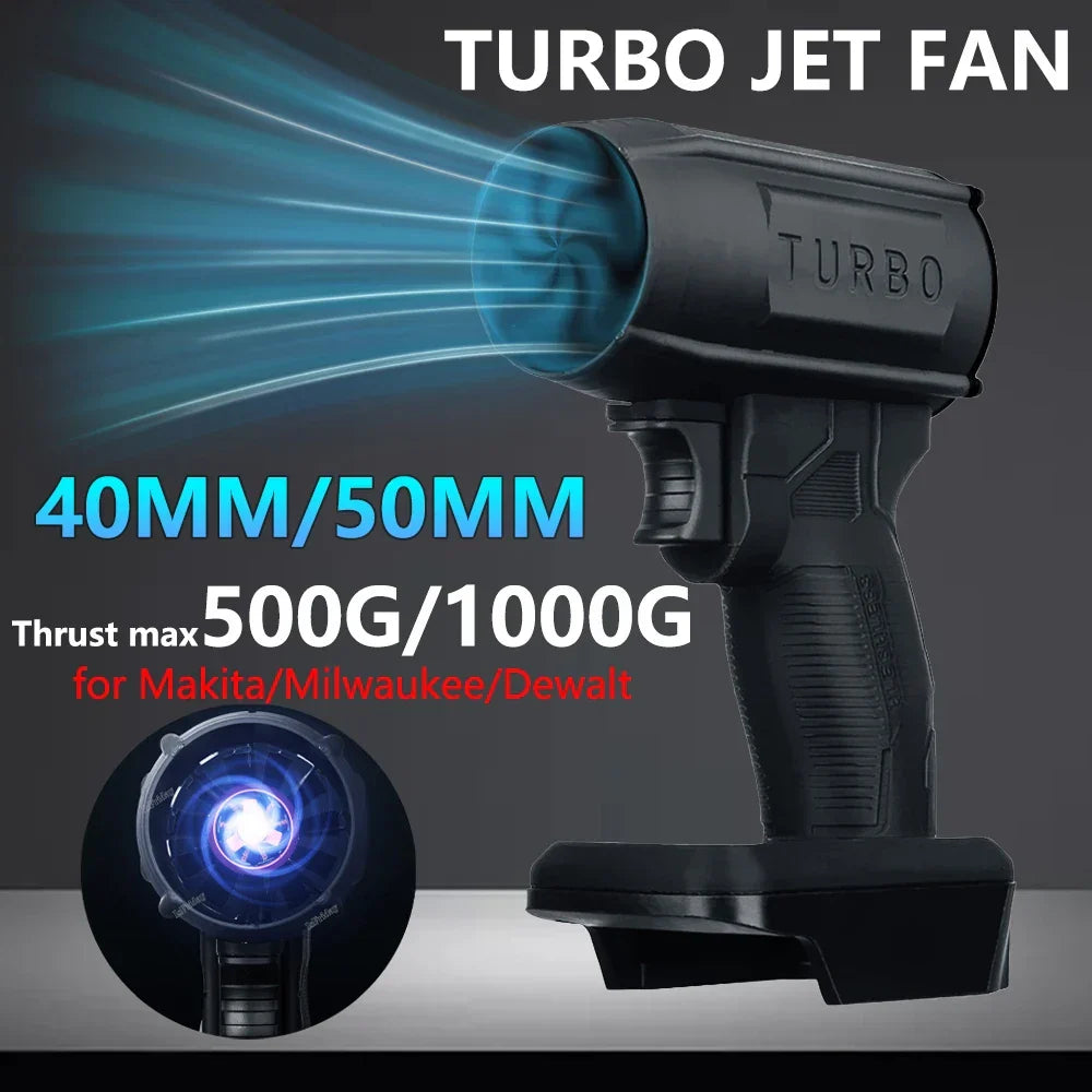 High Power Air Gun 40/50mm, Fast Car Dryer, Dust & Debris Cleaner – Cordless Turbo Jet Blower for Car Drying