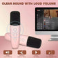Karaoke2025 Edition Machine Travel-Friendly Cordless Dual Microphones Bluetooth Speaker DSP System for Kids Party Gift TikTok Viral