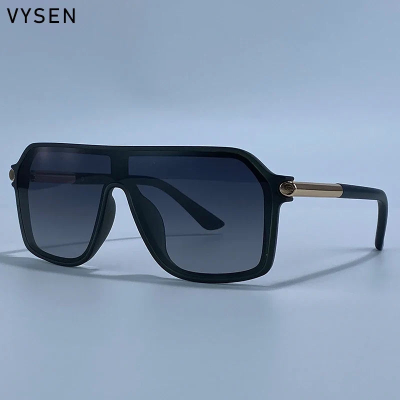 Sunglasses Shield OnePiece Steampunk Oversized Metal Frame Sports Sunglasses Fall 2026 Trend Top-Grade Build