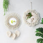 Macrame Mirror Kit Cotton Fringe Boho Wall Hanging Mirrors Fall 2025 Cozy Nursery Household Decor Gift