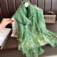 Light Flowy Women’s Silk Scarf - Long Sheer Wrap