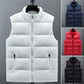 Light Men's Puffer Vest - Slim Stand Collar, Quilted