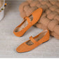 Women Stretchy Mary Jane Flats - Ribbed Knit For Spring