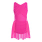 Light Girls' Leotard - Rhinestone Embellished, Mesh Skirt, Polyester/Nylon/Elastane, For Ballet, Gymnastics