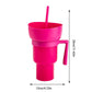 Snack2025 Edition Cup 2 In 1 Snack Bowl Tumbler Splash Proof Leakproof Popcorn Stadium Cup Movie Night Fall