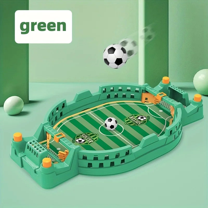 Interactive Soccer Game for Kids -2-Player Tabletop Fun, Parent-Child Activity, Travel-Friendly Puzzle Game in Blue/Green